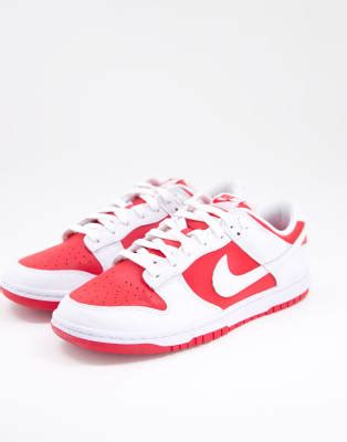 nike dunk low rosse e bianche|nike dunk low retro.